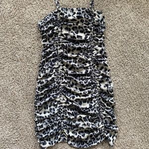 NWT glam Leo Ruched Dress